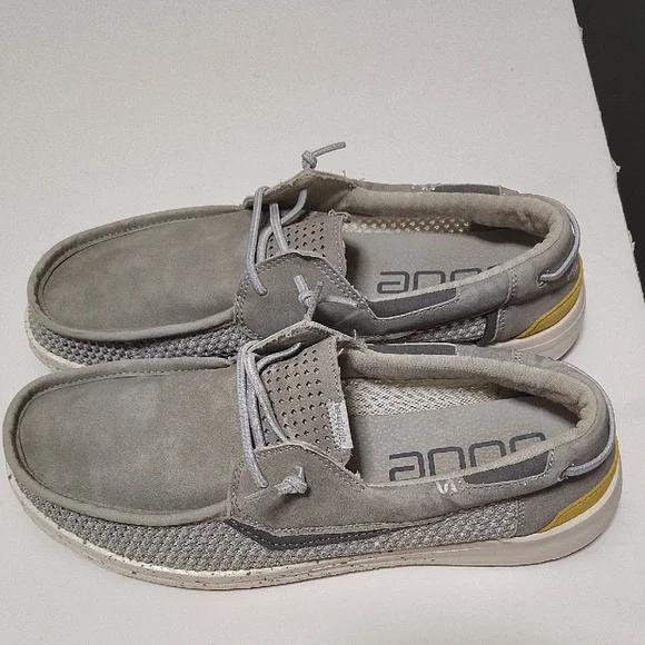 Hey Dude Welsh Grip Shoe Men's Light Gray Size 10 - Picture 3 of 8